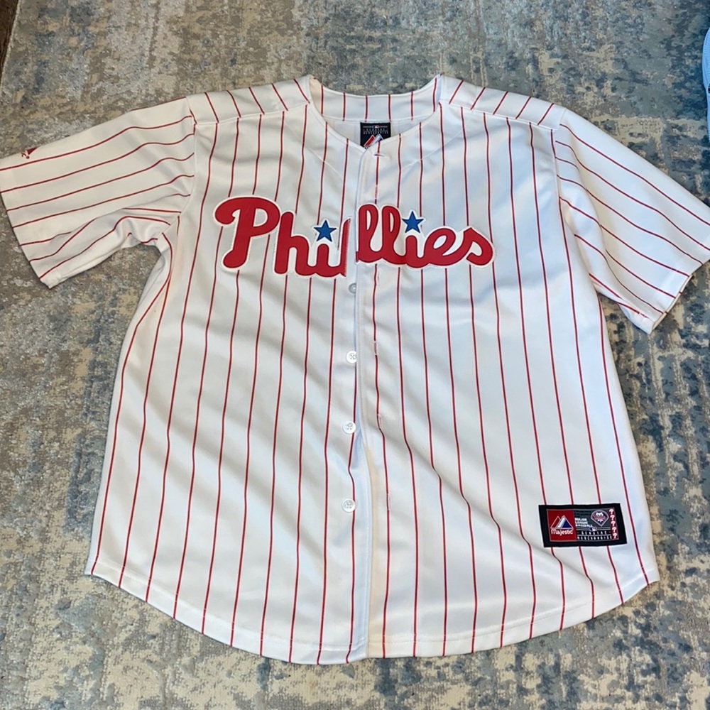 Phillies button up jersey
